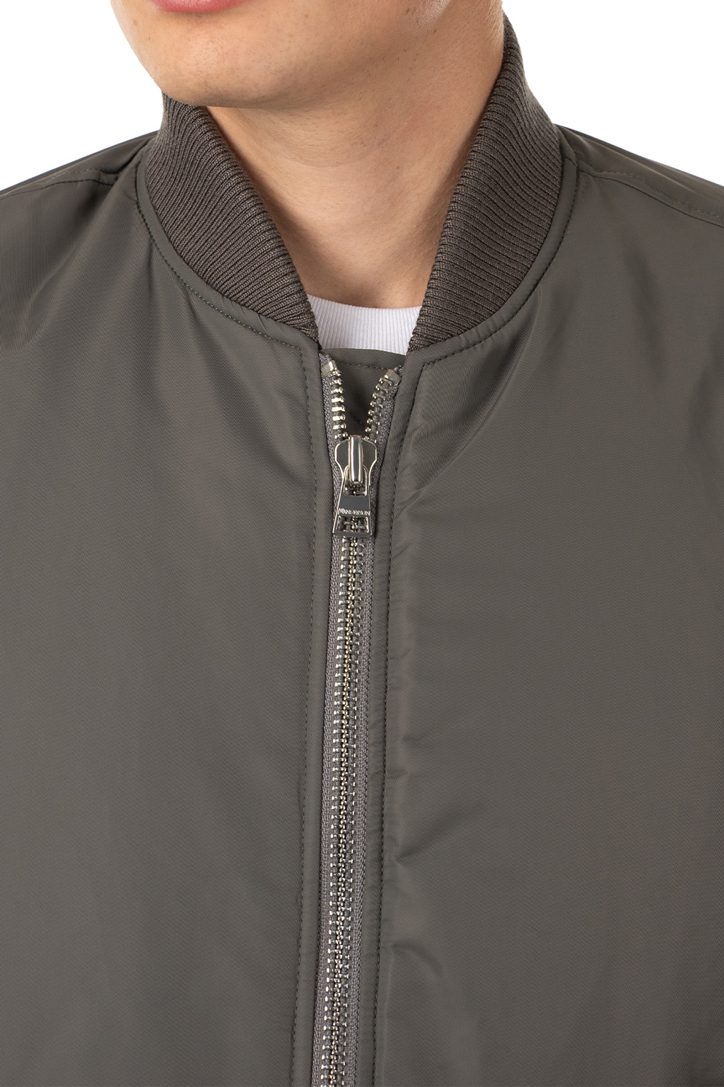 JW Anderson - Oversized Curved Hem Bomber Jacket - Steel